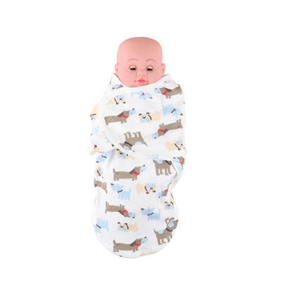 Custom 100% Organic Cotton Newborn Baby Swaddle Wrap Set 3 Pack